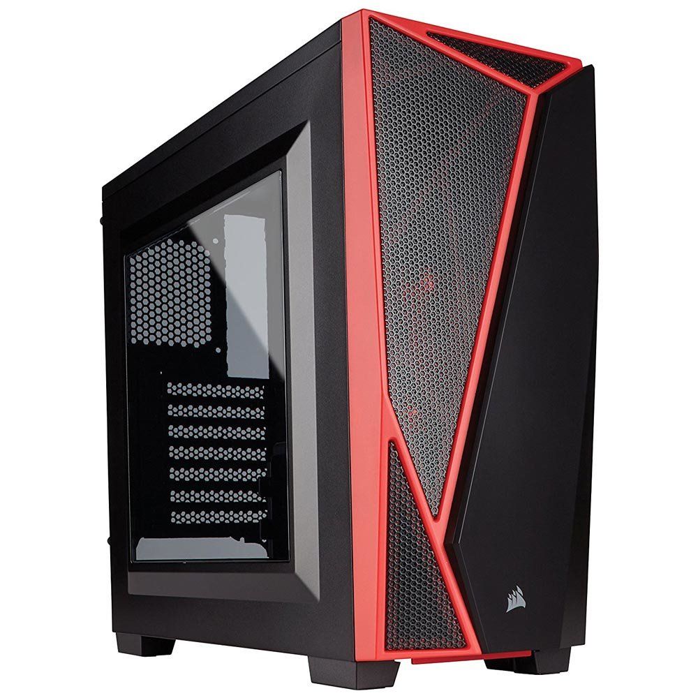 Miniatura Gabinete Corsair Carbide Spec 04 Preto/Vermelho - Novo