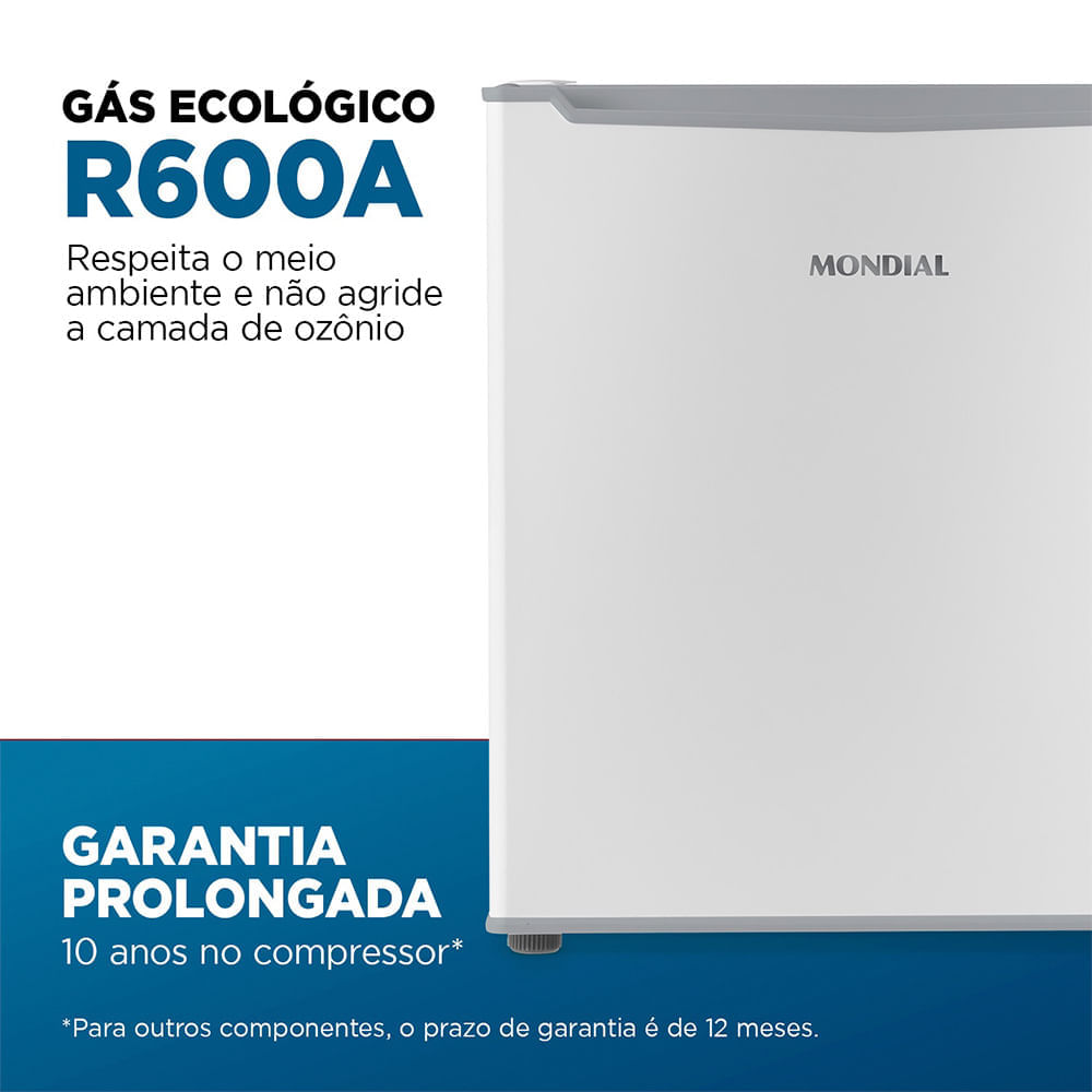 Frigobar Mondial 46L Porta Reversível Branco FGB-01-W50 110