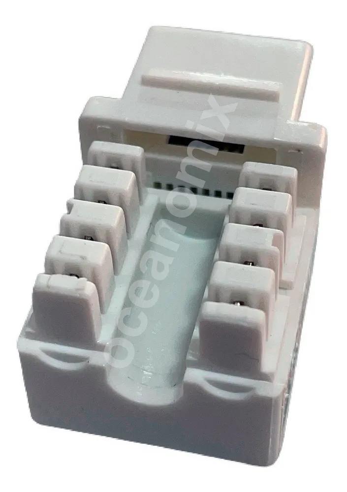 Conector Rj45 Keystone Cat.6 Branco - Pacote 10 Unidades