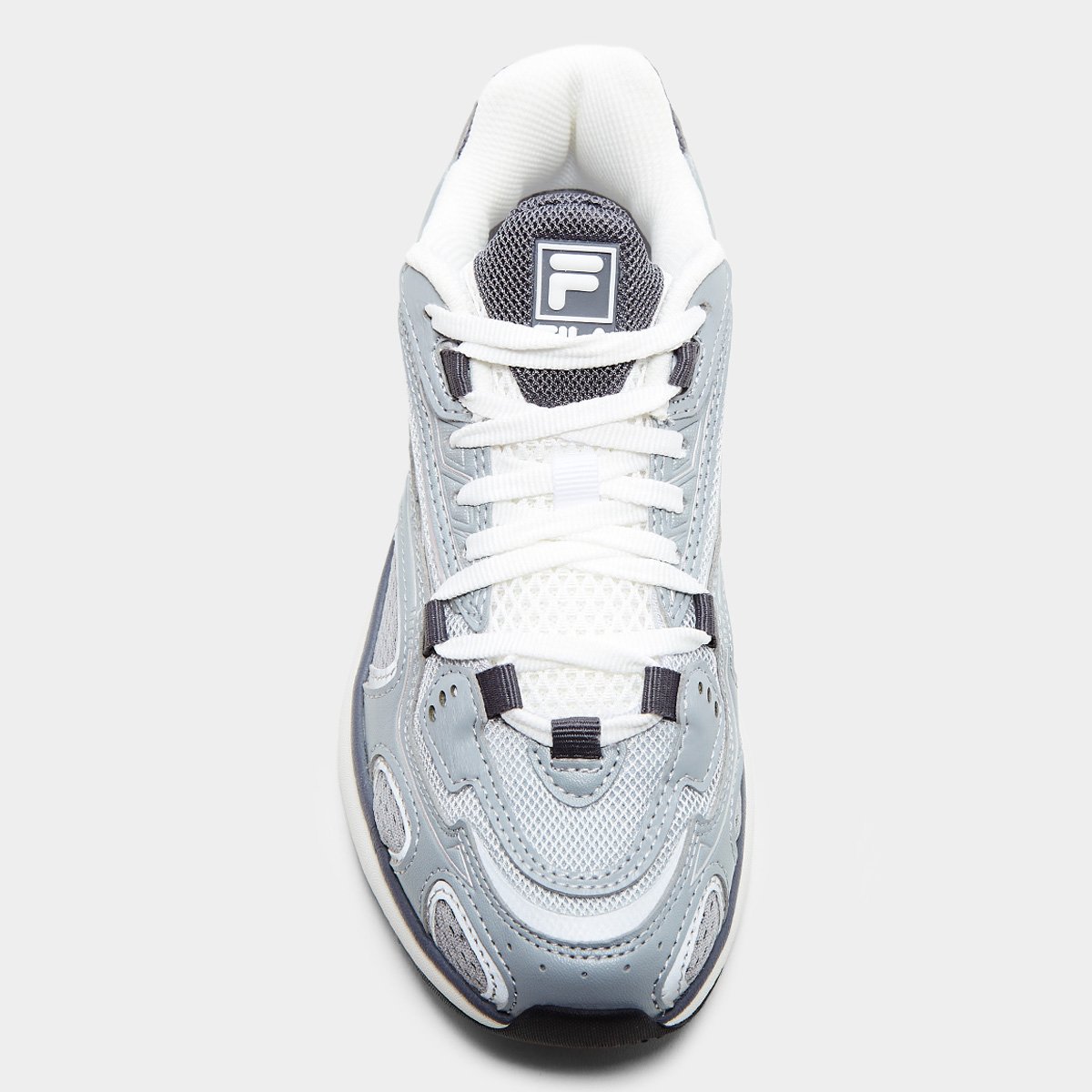 Miniatura Tênis Fila Blur 2 Feminino Cinza+Branco - 34