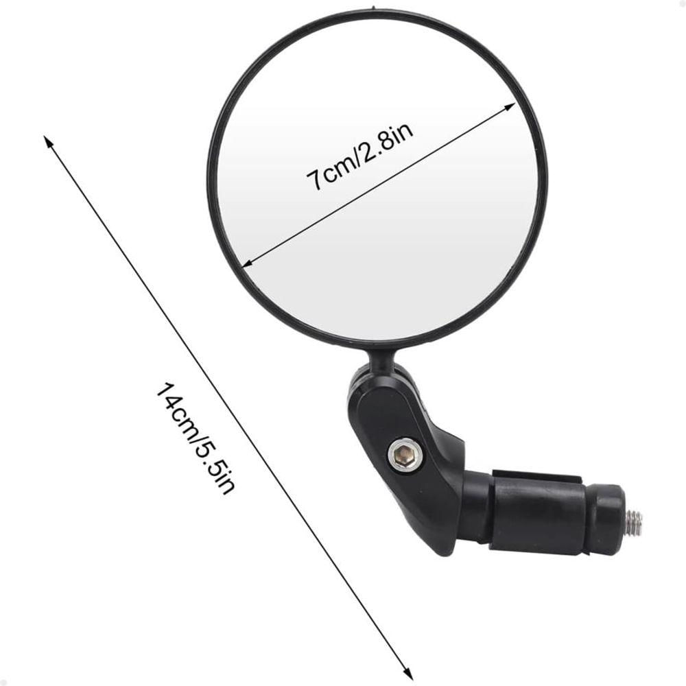 Miniatura Kit 2 Peças Espelho Retrovisor Giratório 360° Lorben Bike Guidão Bicicleta Articulado Segurança