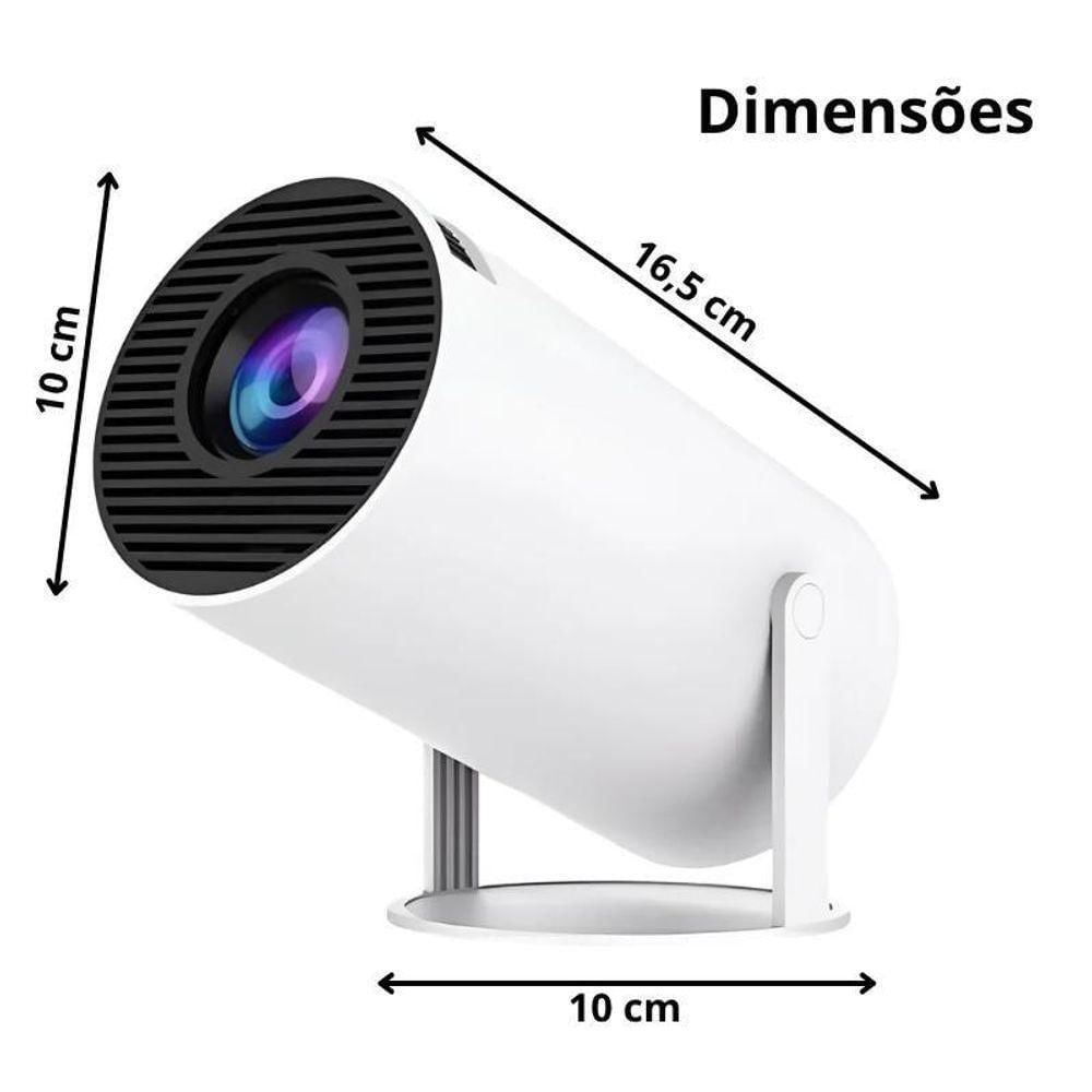 Miniatura Smart Projetor Hy300 Mini Projetor Suporta 4k Portátil