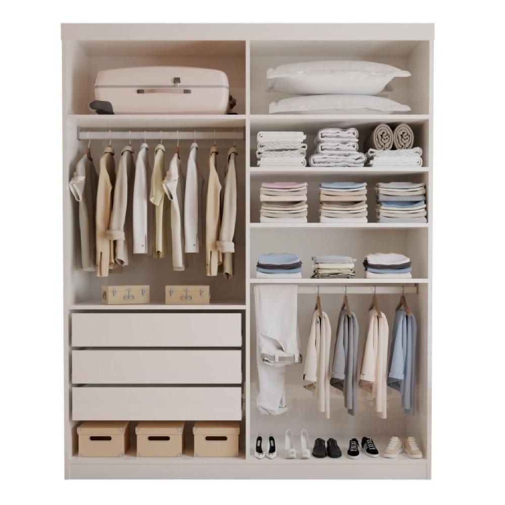 Quarto completo com Closet Roma e Cama Júlia Branco