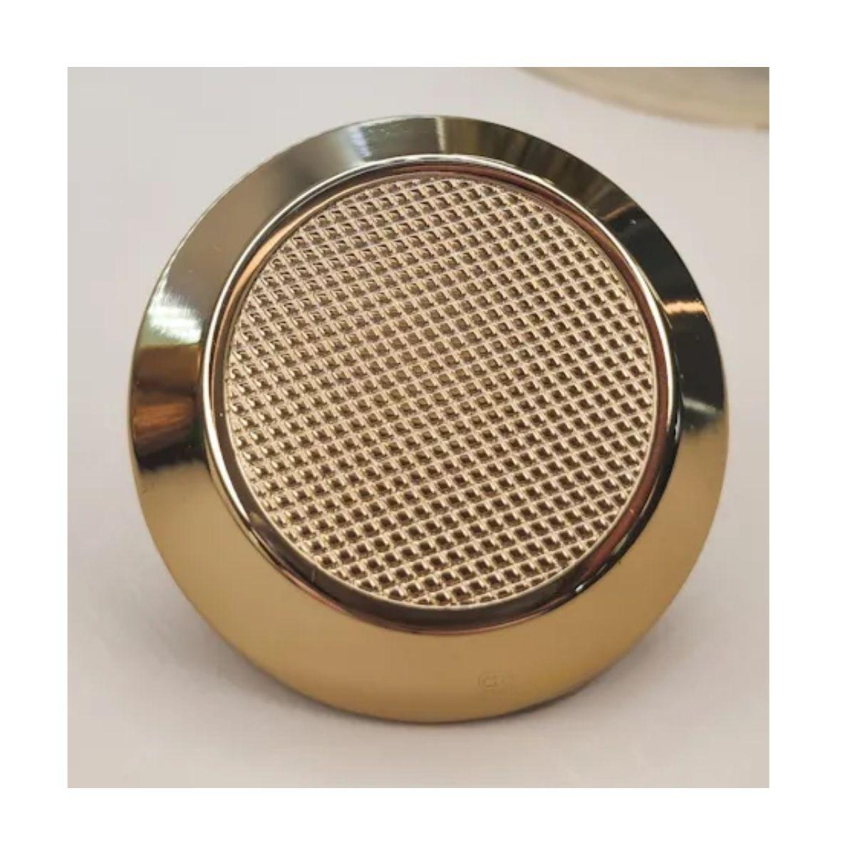 Miniatura Puxador Para Moveis Ponto Disk G Gold Brilhante Zen