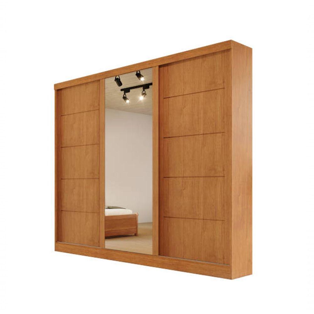 Miniatura Guarda-roupa Solteiro Espelho 4 Gavetas 2,21m - Capri-nature - Bianchi Móveis