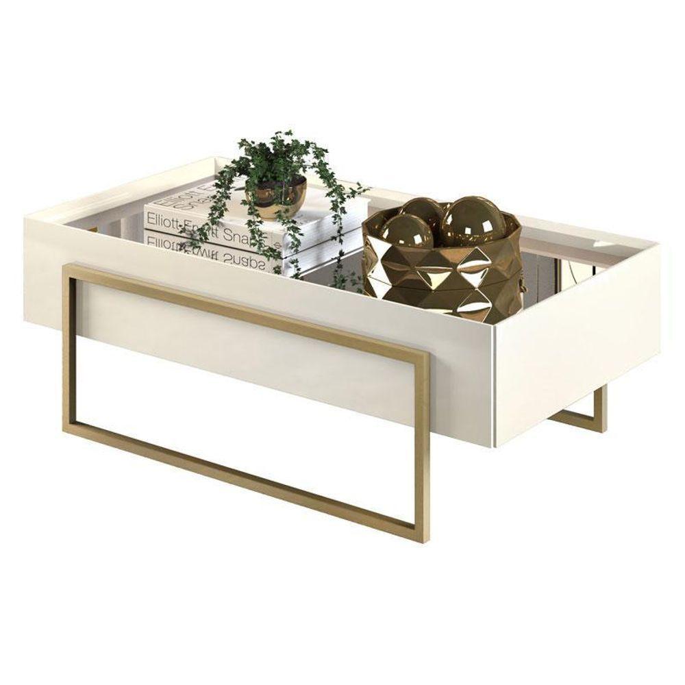 Miniatura Mesa De Centro Pilar Off White – Dj Móveis