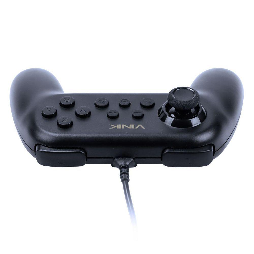Controle Para Nintendo Switch Com Fio Usb Modelo Ns Preto