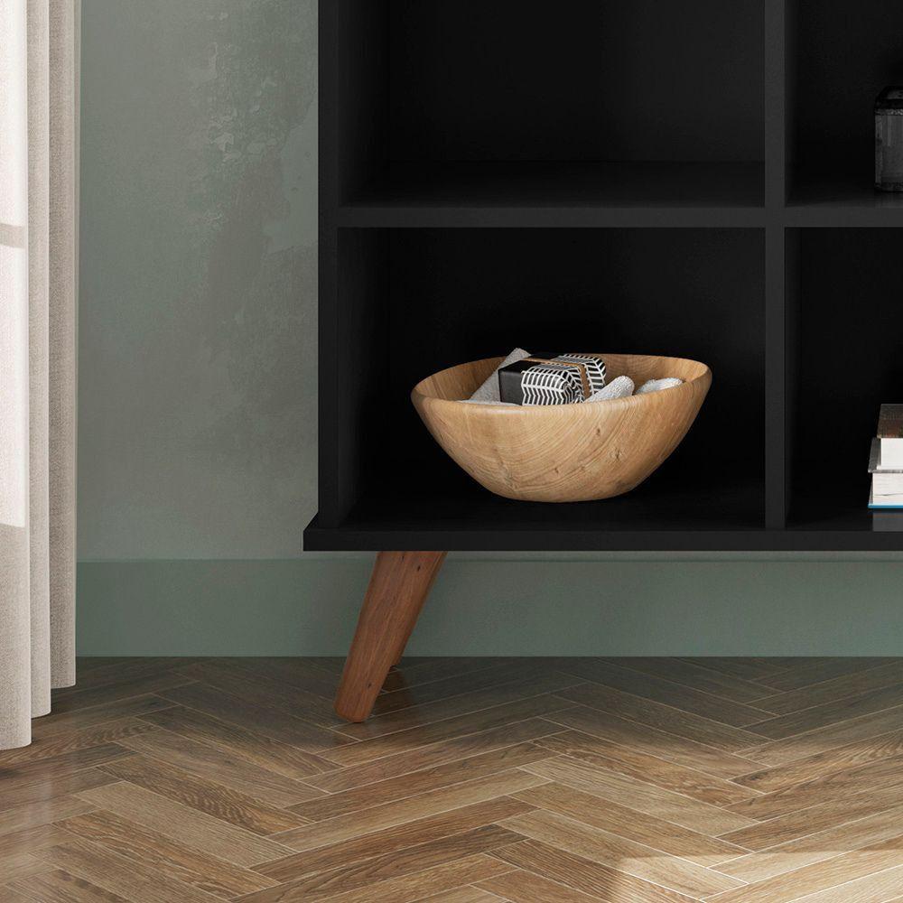 Miniatura Armario Organizador Qmovi 9 Nichos Preto/retro