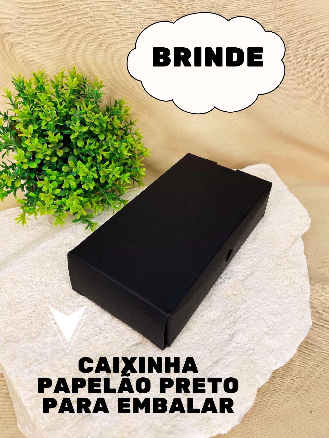 Caixinha Estojo Veludo Preto 11Cmx60Cm Jóias Colar Brinco
