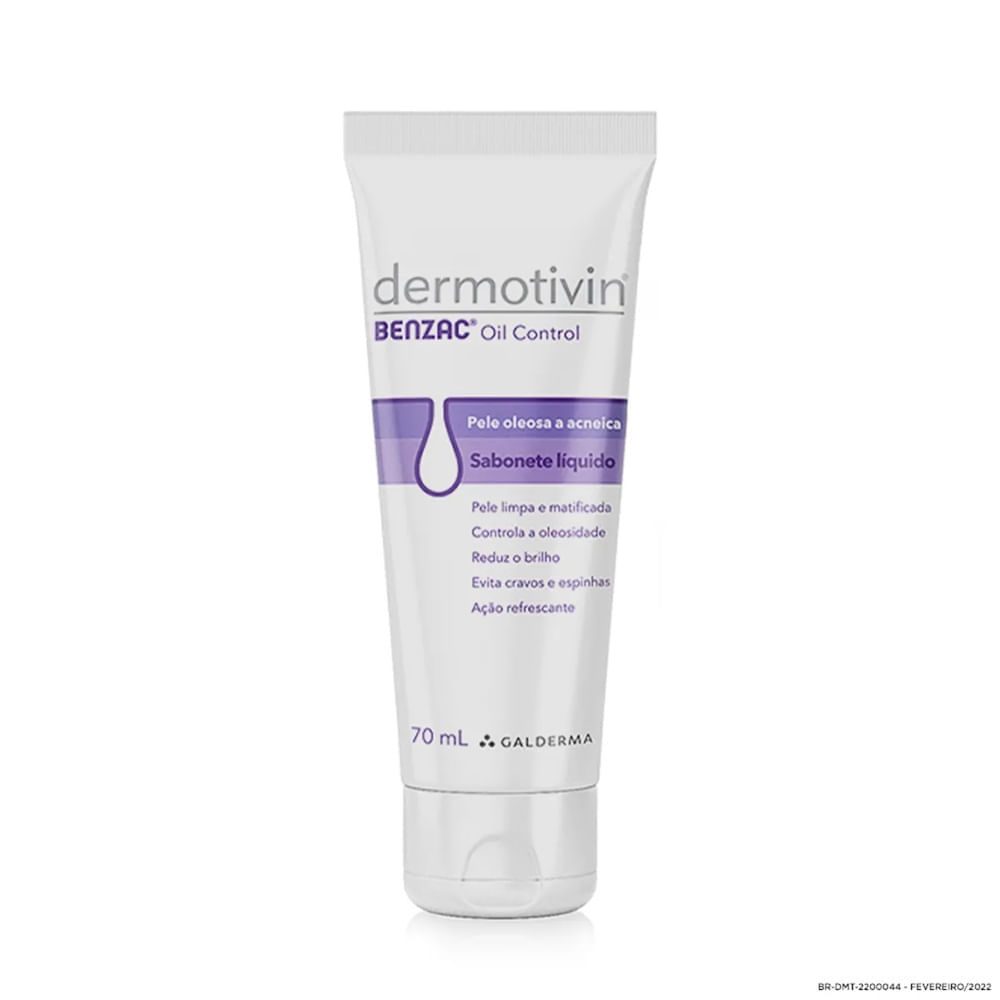 Miniatura Dermotivin Benzac Oil Control Sabonete Líquido 70ml