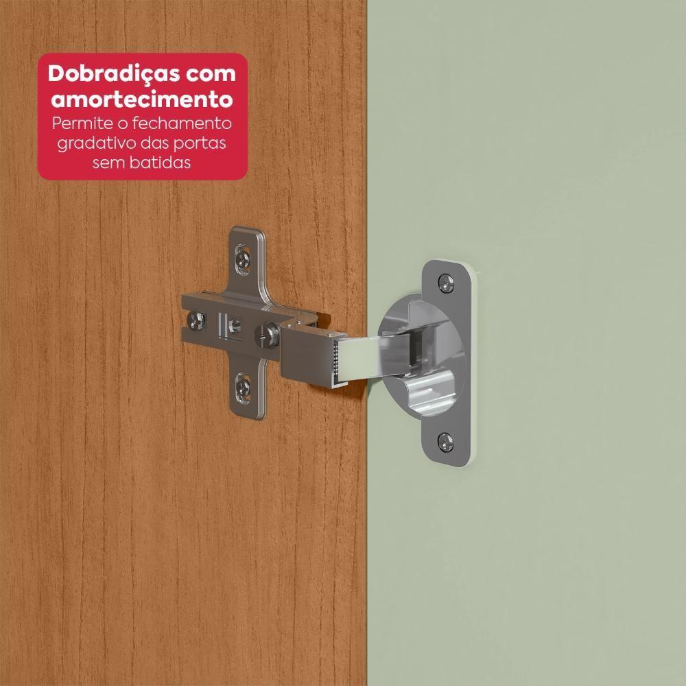 Guarda-roupa Casal 6 Portas Easy Like Amendoa Clean/salvia