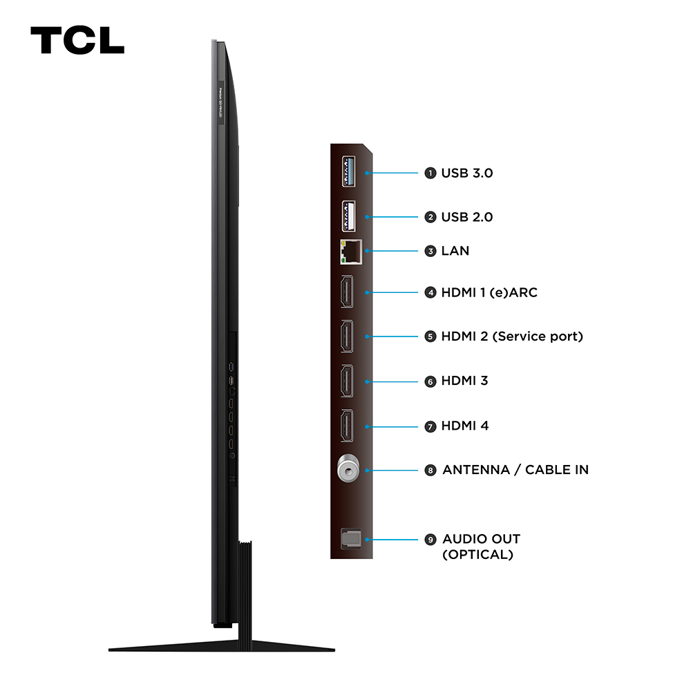 Miniatura Smart TV TCL 75" QD-Mini LED 4K Google TV 144 Hz 2.1 canais com Subwoofer 4 HDMI Wi-Fi 75C7K