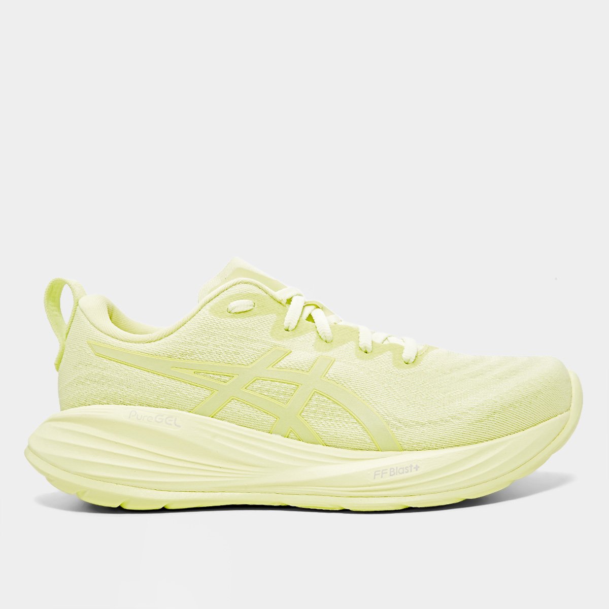 Miniatura Tênis Asics Gel Cumulus 27 Lite Show Feminino Prata+Amarelo - 34