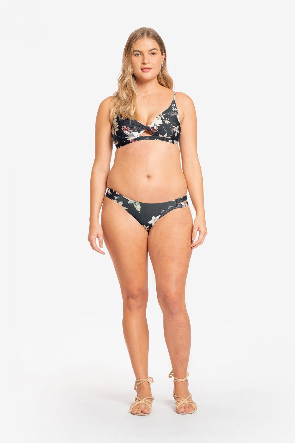 Miniatura Tanga Duo Cut Marbella - Preto - LIVE! Preto - G