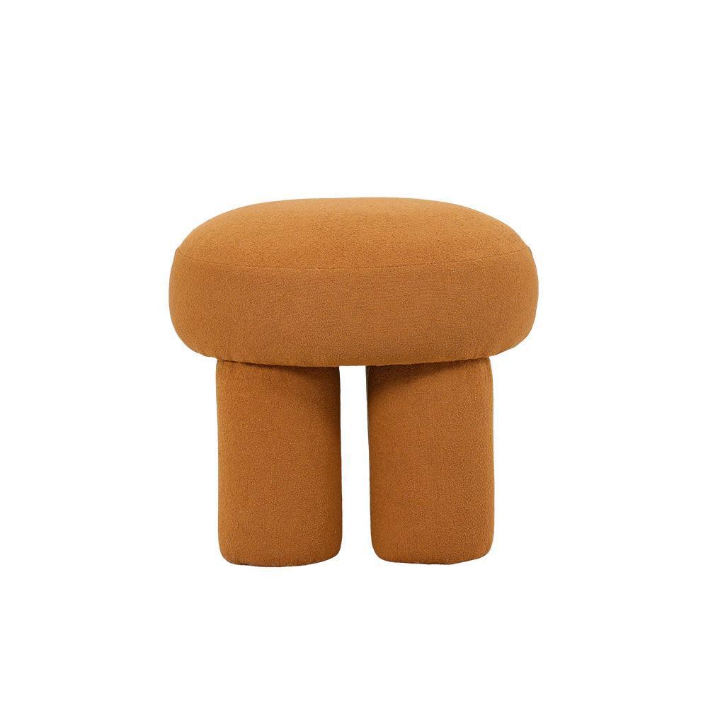 Banco Puff Decorativo Conexão Rivatti - Amarelo Ocre