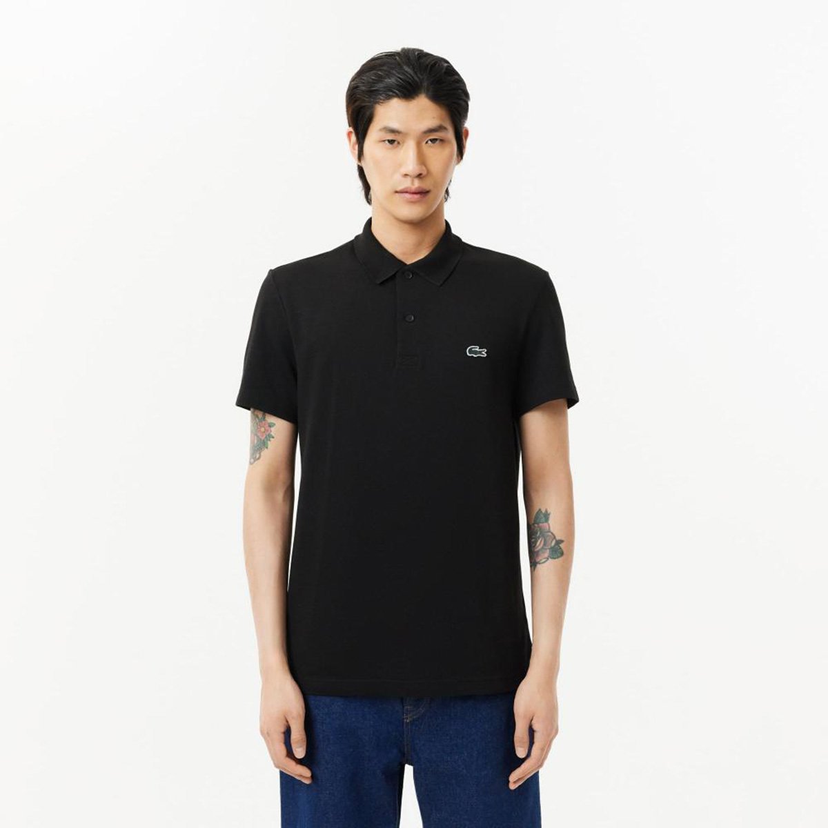 Miniatura Camisa Polo Lacoste Regular Masculina Preto - P