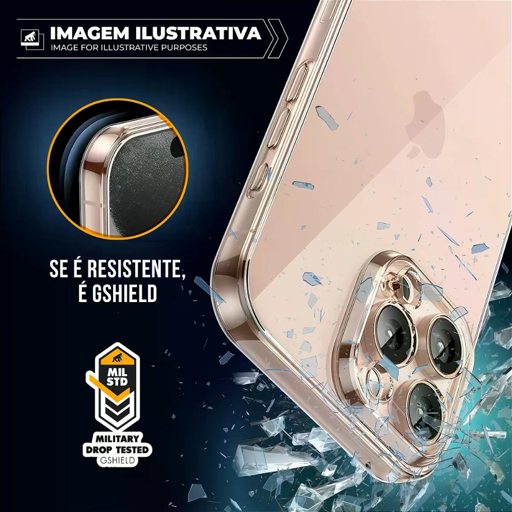 Miniatura Capa case capinha para iPhone 16E - Crystal Slim - NÃO AMARELA - Gshield