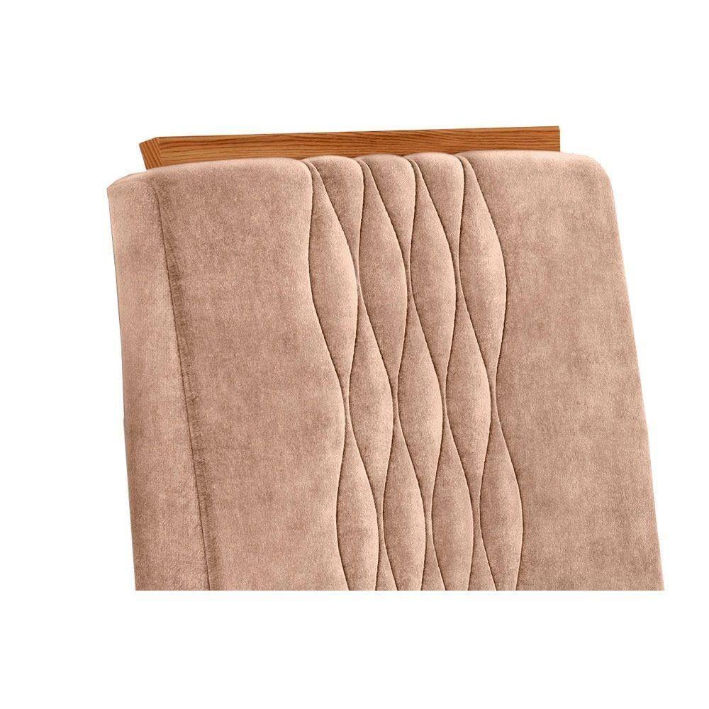 Miniatura Cadeira Sala De Jantar Lia Kit 2 Un Freijó-linho Saara - Dj Móveis