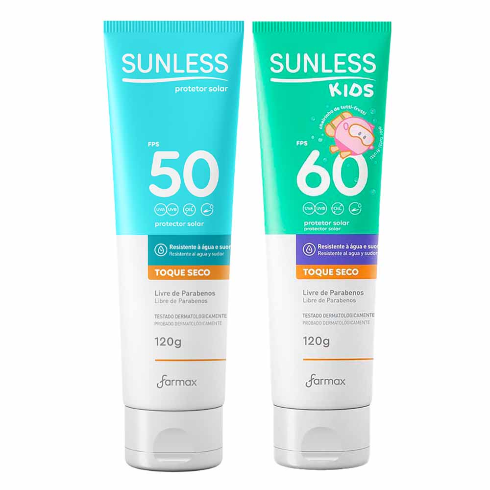 Miniatura Sunless Kit - Protetor Solar Corporal FPS50 + Protetor Solar Kids FPS60 Kit