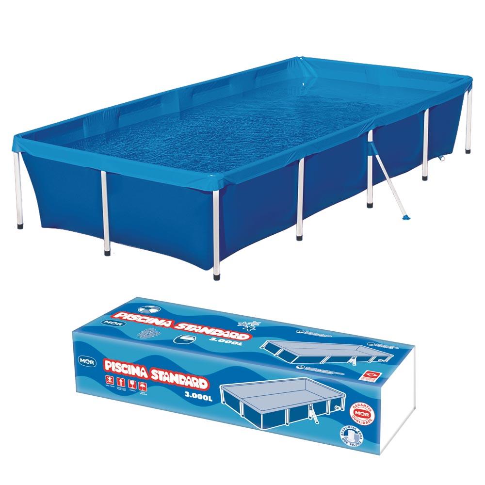 Miniatura Piscina Retangular 3000 Litros Estruturada Mor
