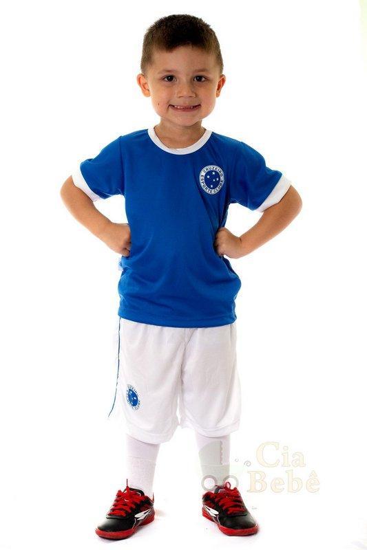 Miniatura Conjunto Infantil Cruzeiro Uniforme Artilheiro Oficial