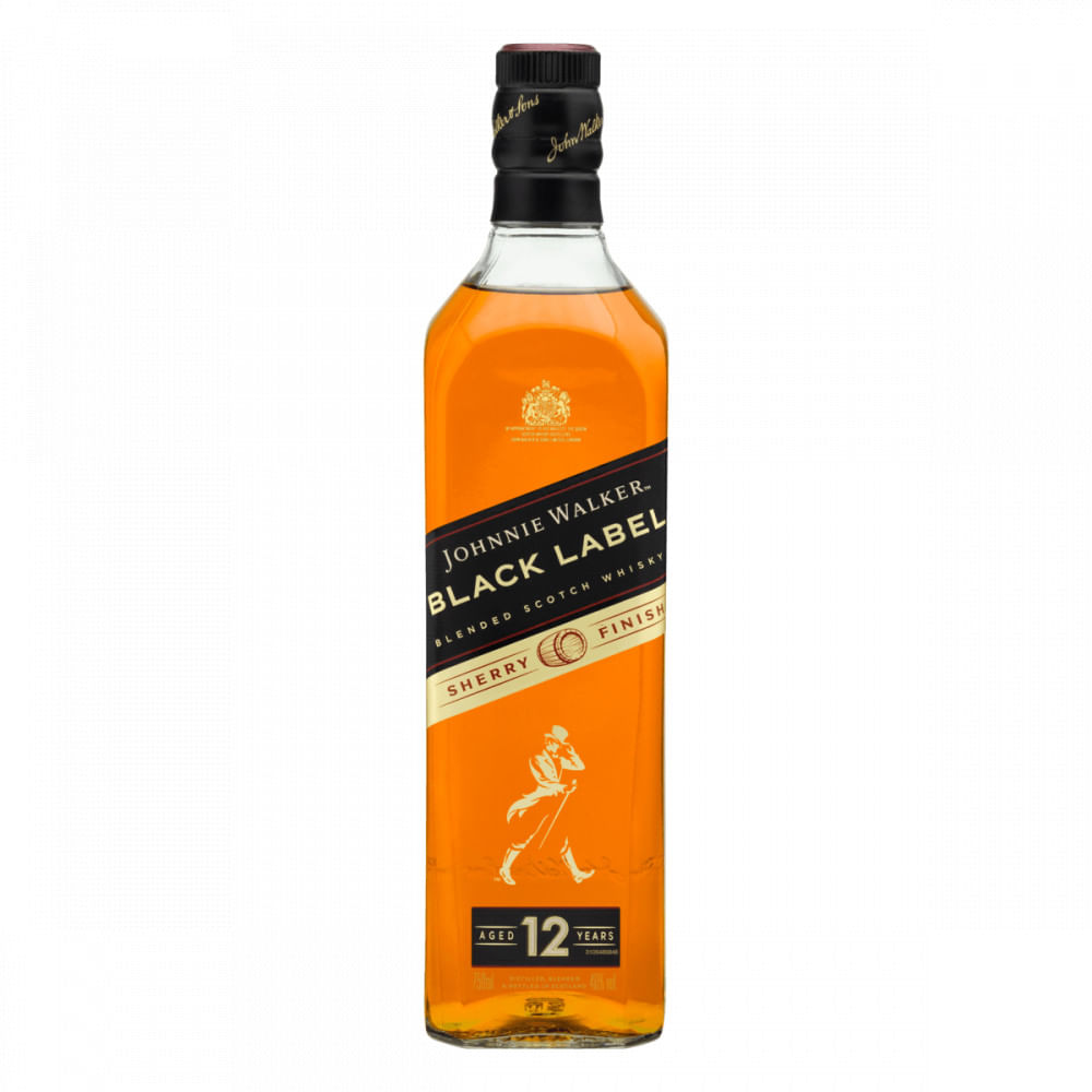 Miniatura Johnnie Walker Black Label Sherry Finish Whisky 12 anos 750ml