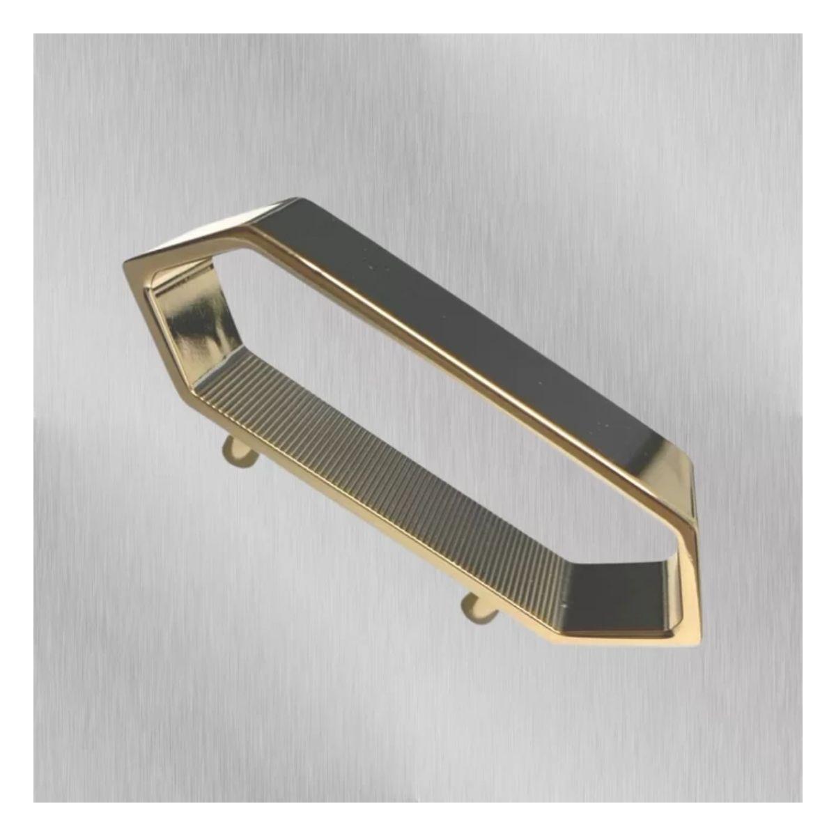 Miniatura Puxador Moveis Elemento M 48Mm Gold Dourado Brilhante Zen
