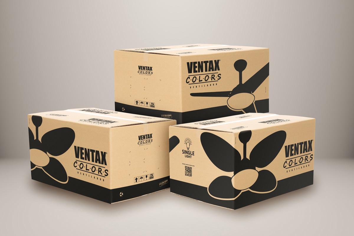 Ventilador Teto Marrom 4 Pás Palha Ventax 220V Com Controle