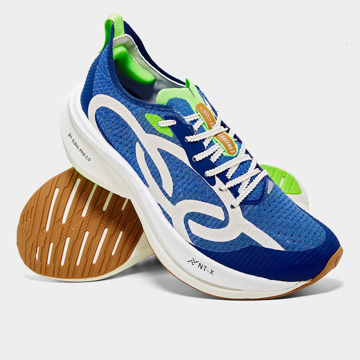 Miniatura Tênis Olympikus Corre Grafeno 3 Azul Royal+Verde - 36