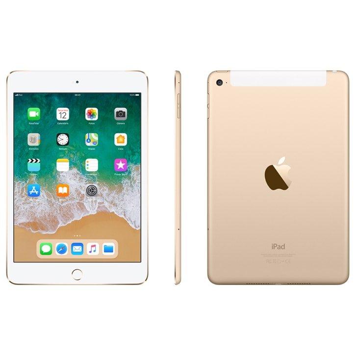 Miniatura iPad mini 4 Apple, Tela Retina, 128GB, Dourado, Wi-Fi + Cellular - MK782BZ/A