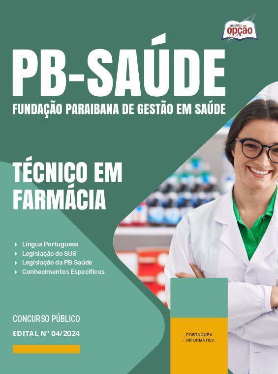 Miniatura Apostila Pb Saúde 2024 - Técnico Em Farmácia