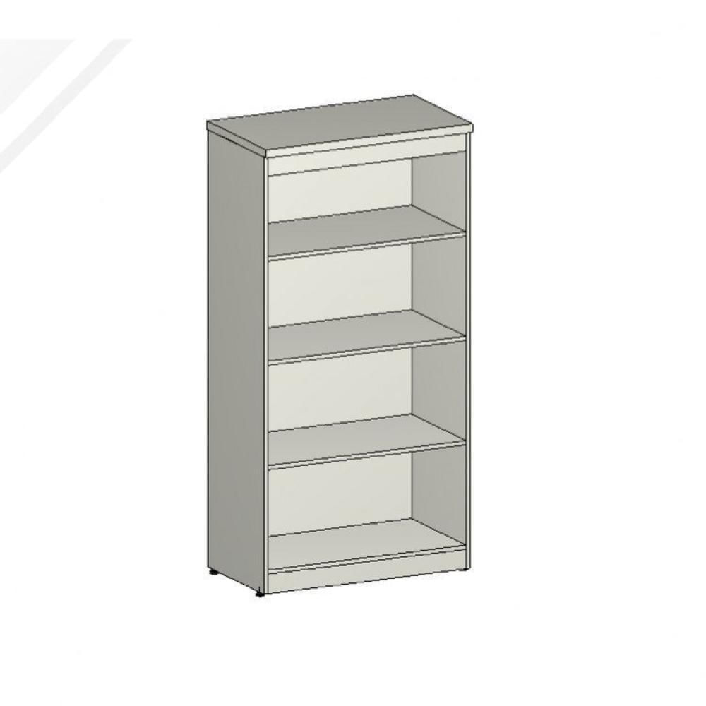 Armário para Escritório Alto 2 Portas e Armário Baixo 2 Portas com Chave Espresso Móveis Cinza Cristal