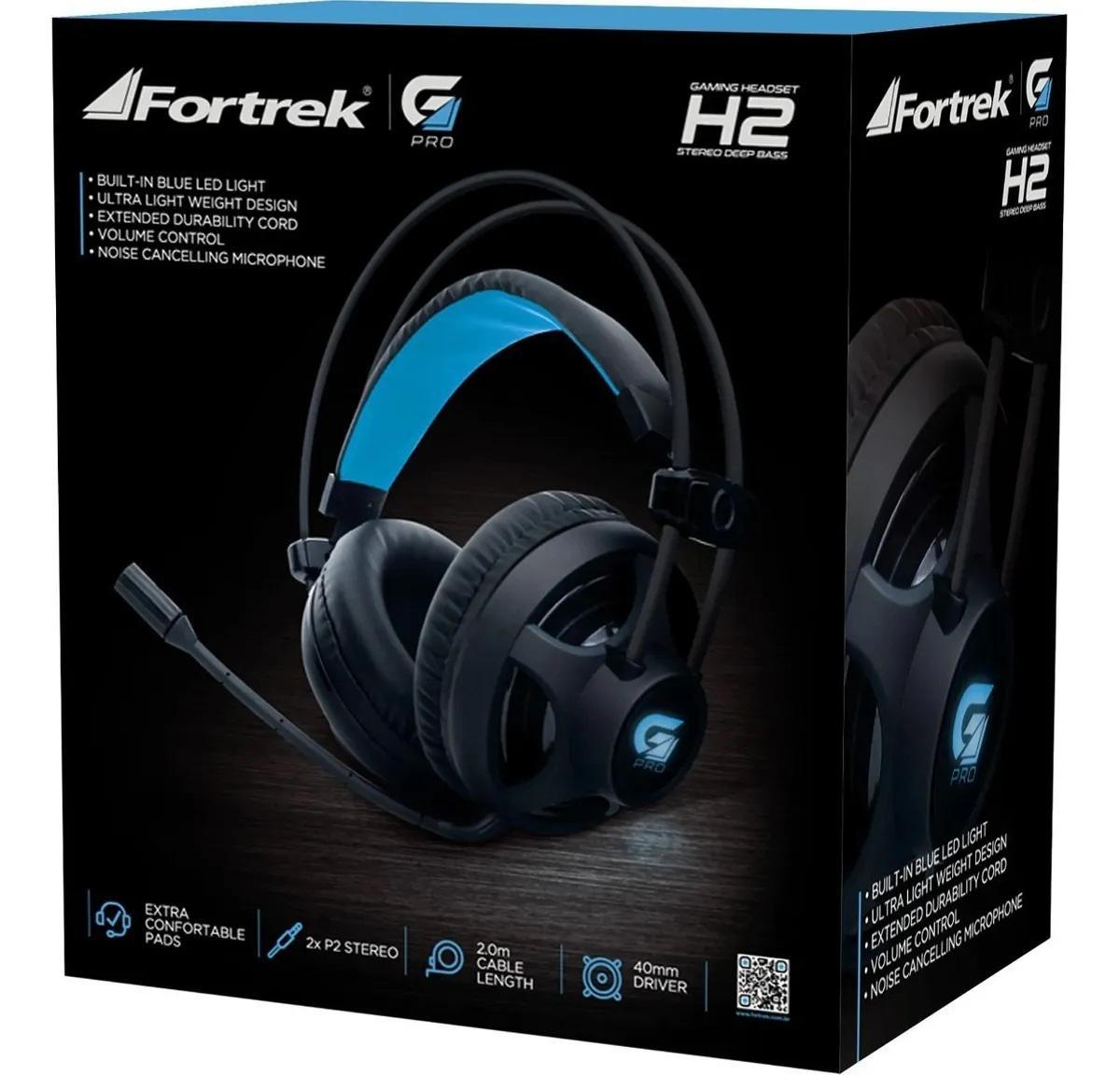 Miniatura Headset Gamer Pro H2 Preto Fortrek