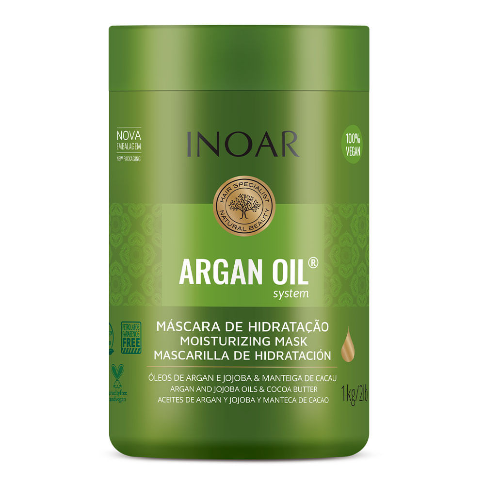 Miniatura Inoar Óleo de Argan - Máscara de Tratamento Intensivo 1Kg
