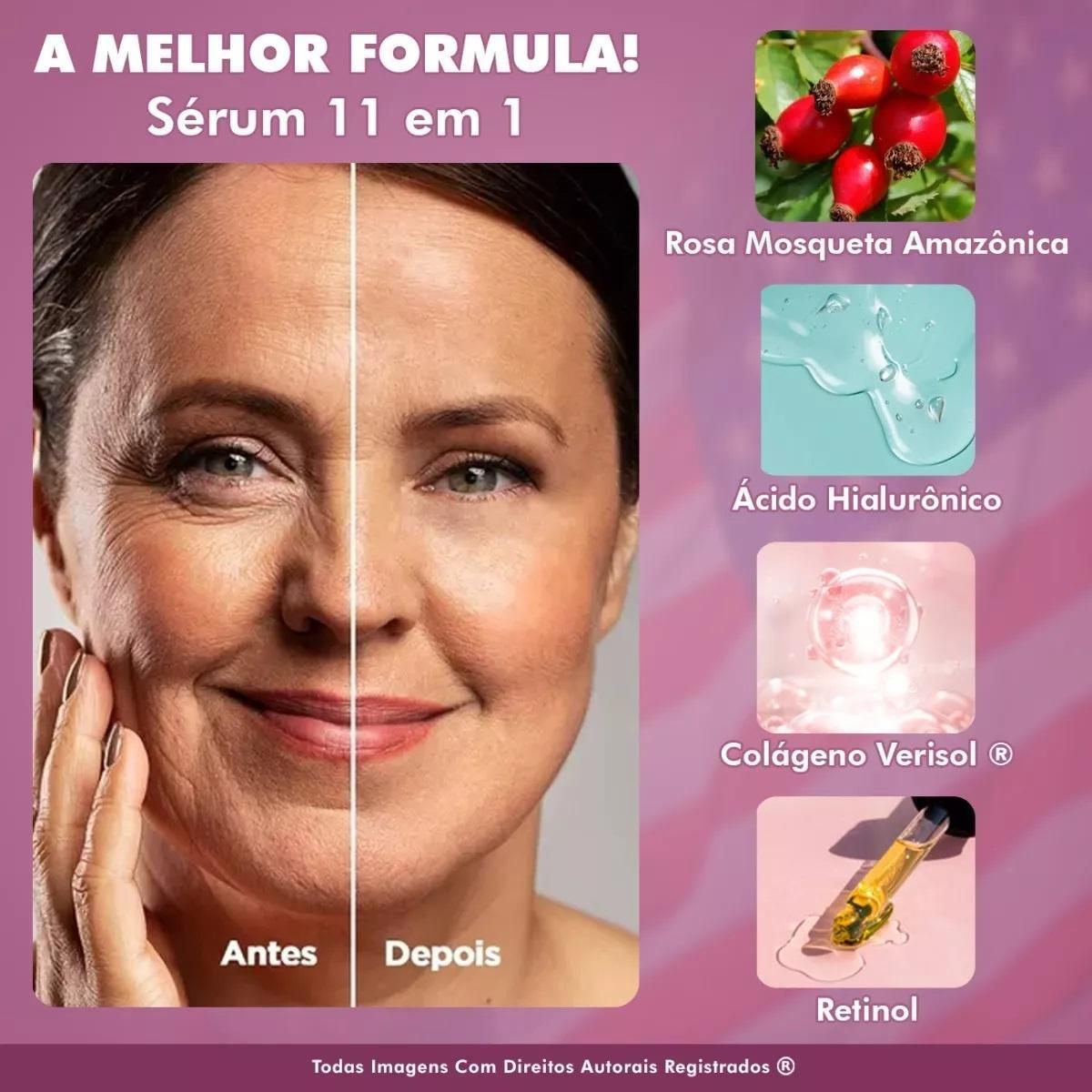 Miniatura Sérum Rosa Amazônica Rosa Mosqueta Serum 100% - 3 Unidades