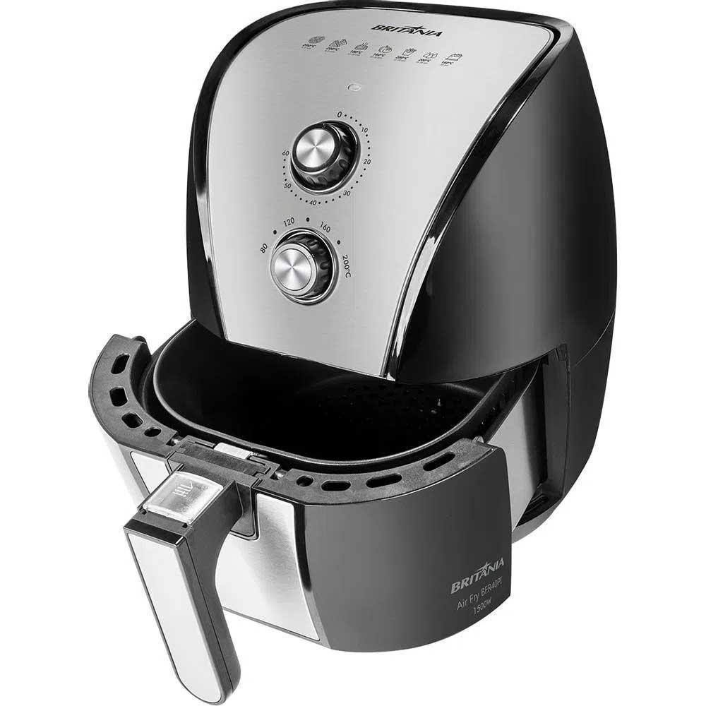 Miniatura Fritadeira Air Fryer Britânia 5 Litros 1500W Bfr40Pi 220V