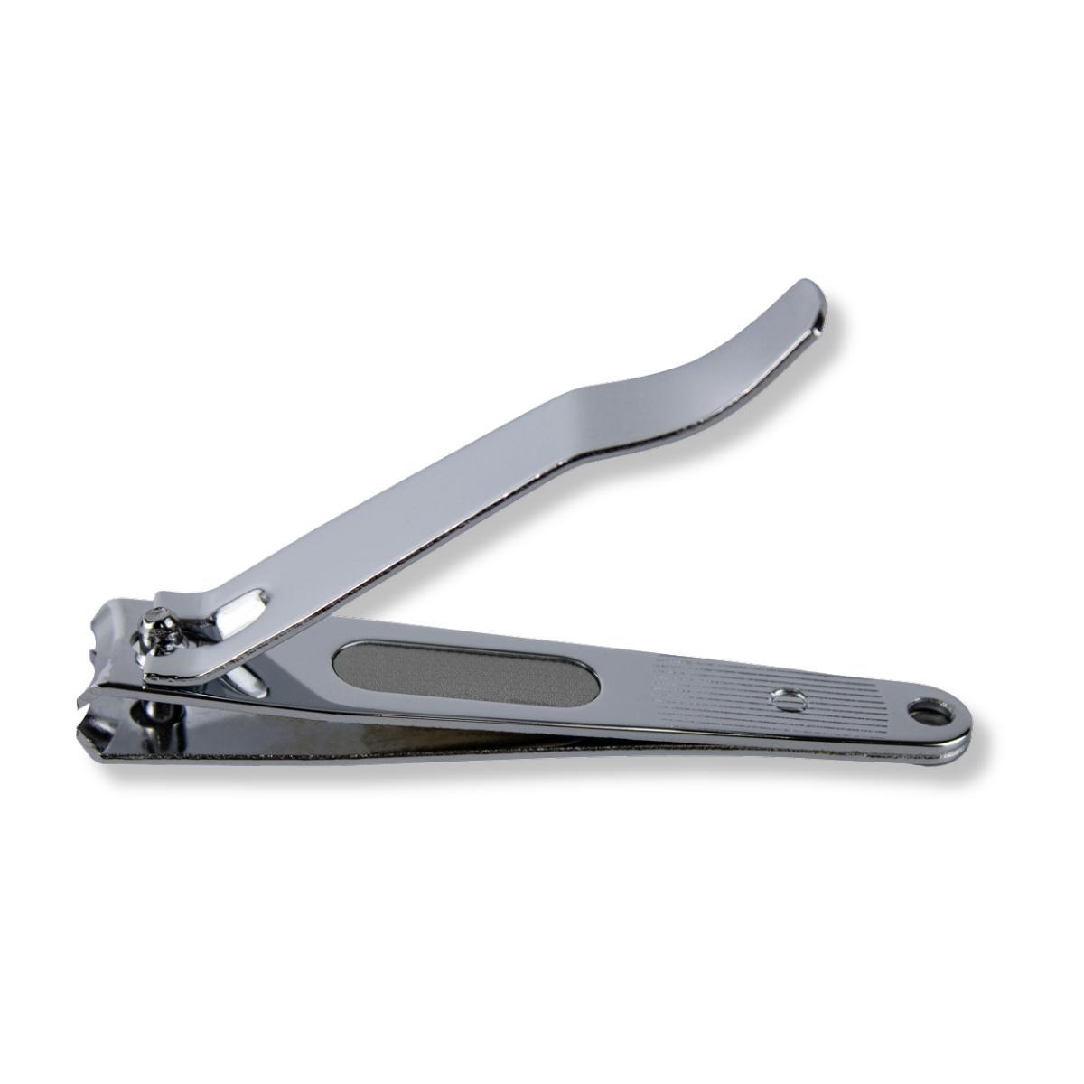 Miniatura Kit 6 Cortador Unha Grande Lixa Manicure Pedicure Aço Inox