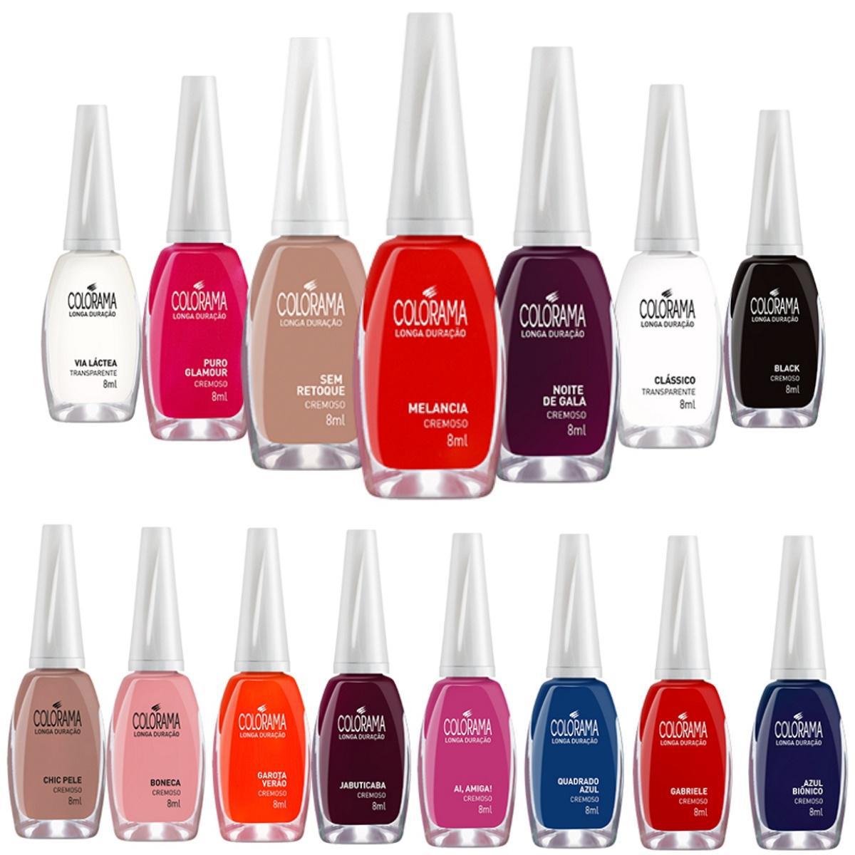 Miniatura Kit Esmalte Colorama com 30 Cores Diferentes.