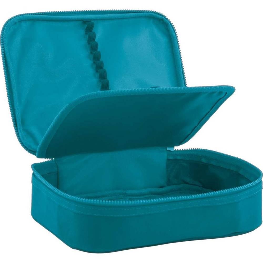 Miniatura Estojo Box Tecido Academie Grande Turquesa Tilibra Estojo escolar - Tilibra