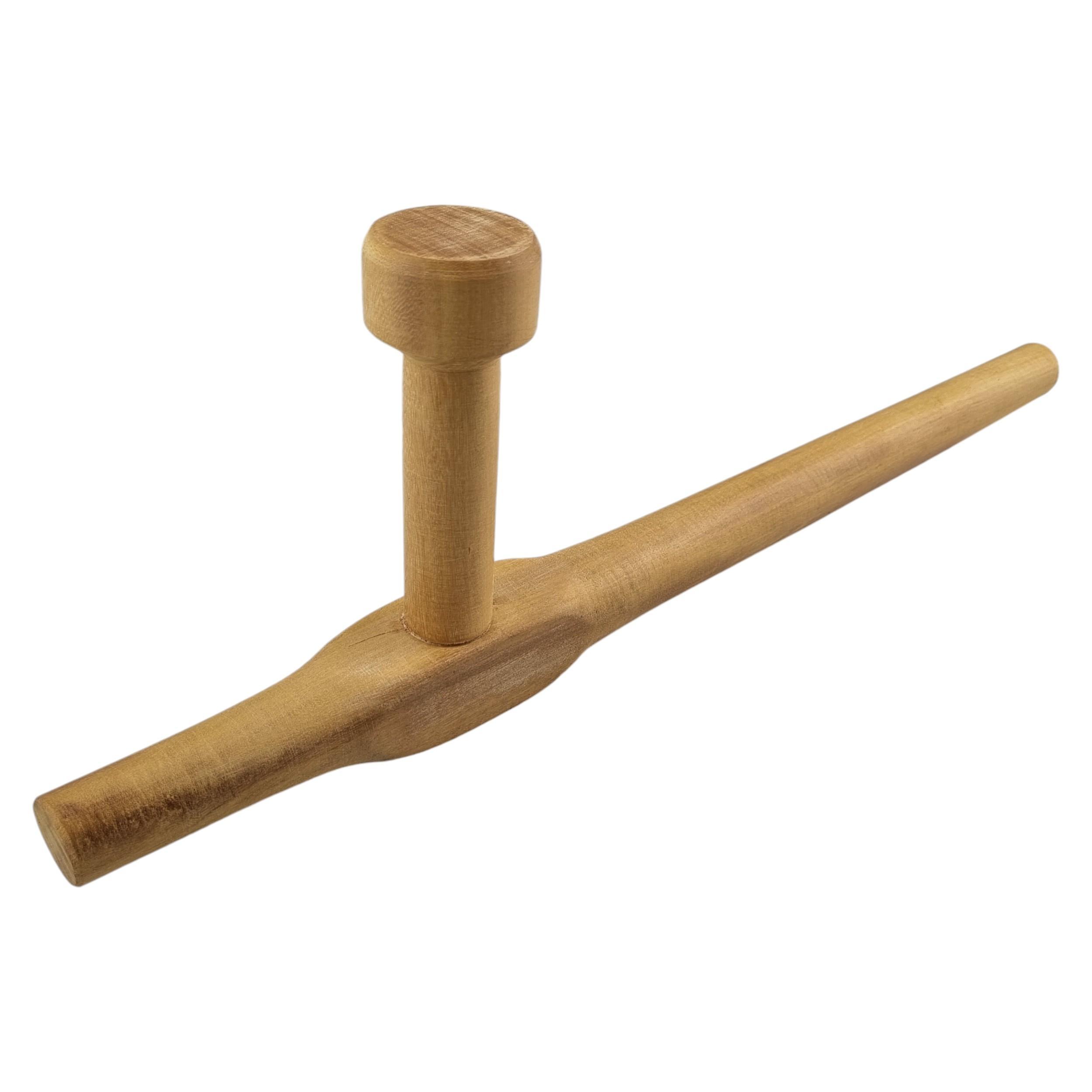 Miniatura Tonfa 55 Cm Em Madeira Garapeira Para Artes Marciais