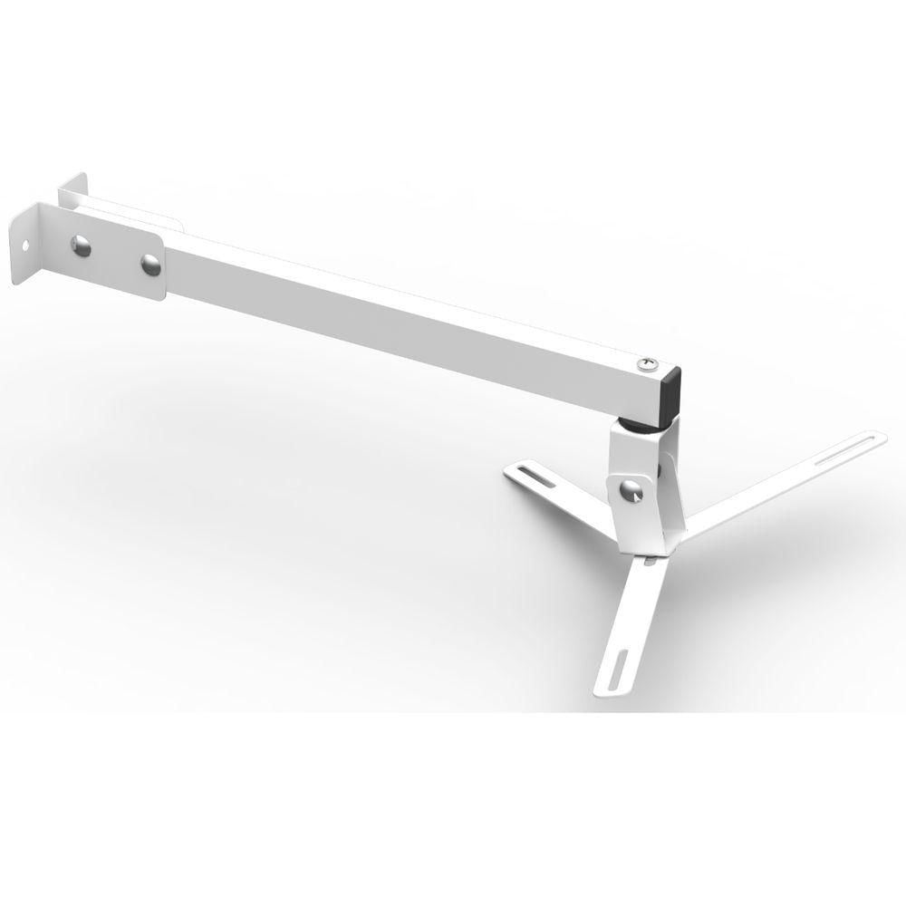 Miniatura Suporte Projetor Datashow Mini Led Parede Braço 40 Cm - Branco