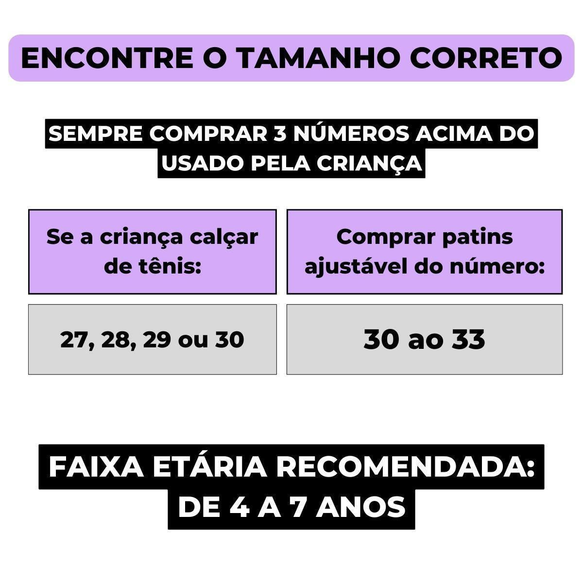 Miniatura Patins Triline Inline 4 Rodas Tamanho Ajustável 30-33 Glumi