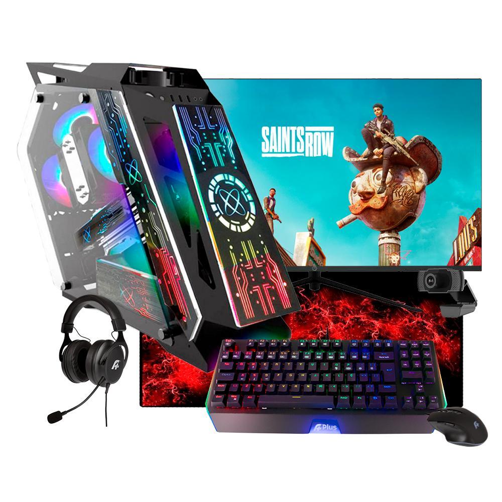 Miniatura Pc Gamer Completo I7 10 Rtx 2060 16Gb Ssd 960Gb Monitor 27'
