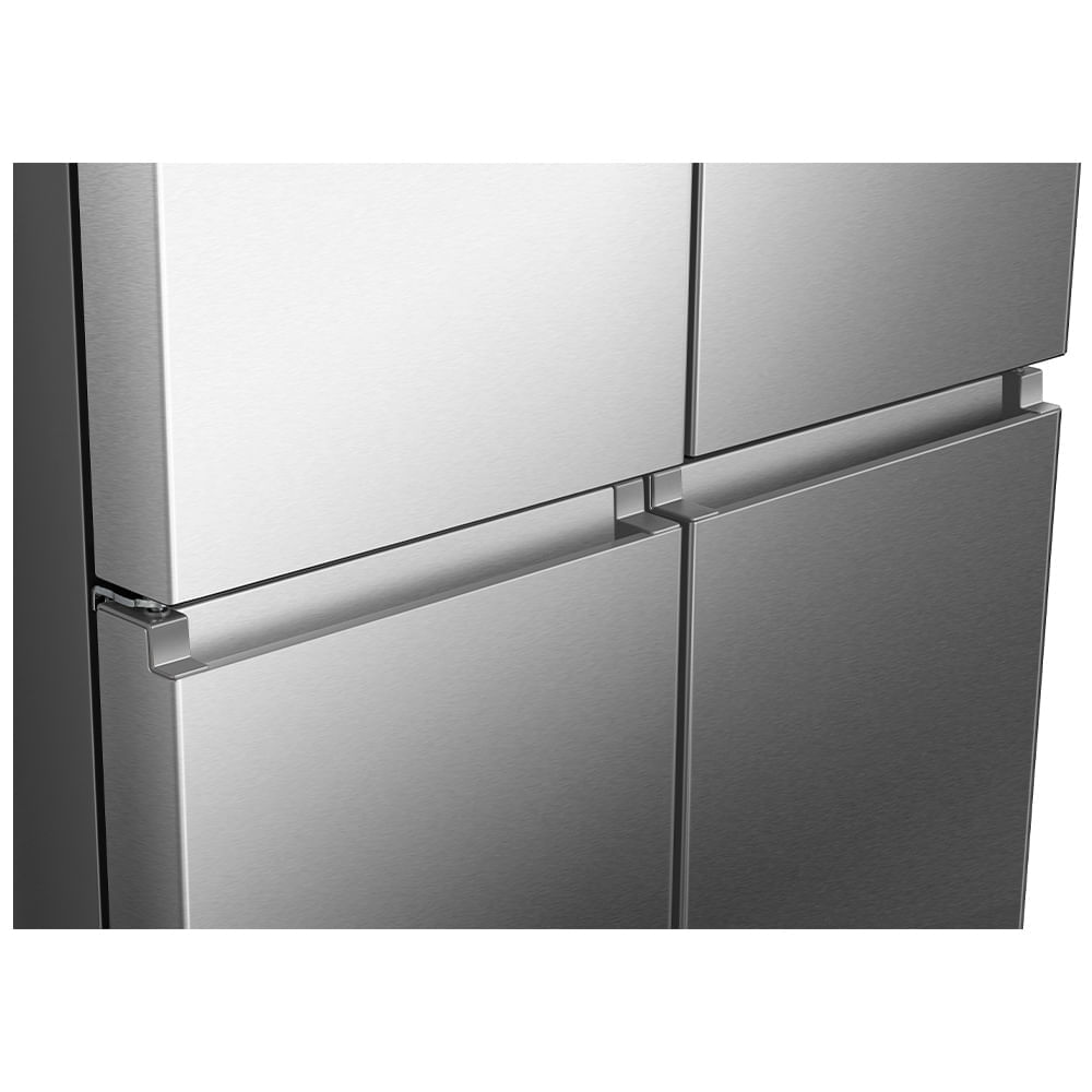 Miniatura Refrigerador Multidoor Hisense Frost Free Inverter Dual Tech Cooling com 456 Litros Inox - RQ5P470 110