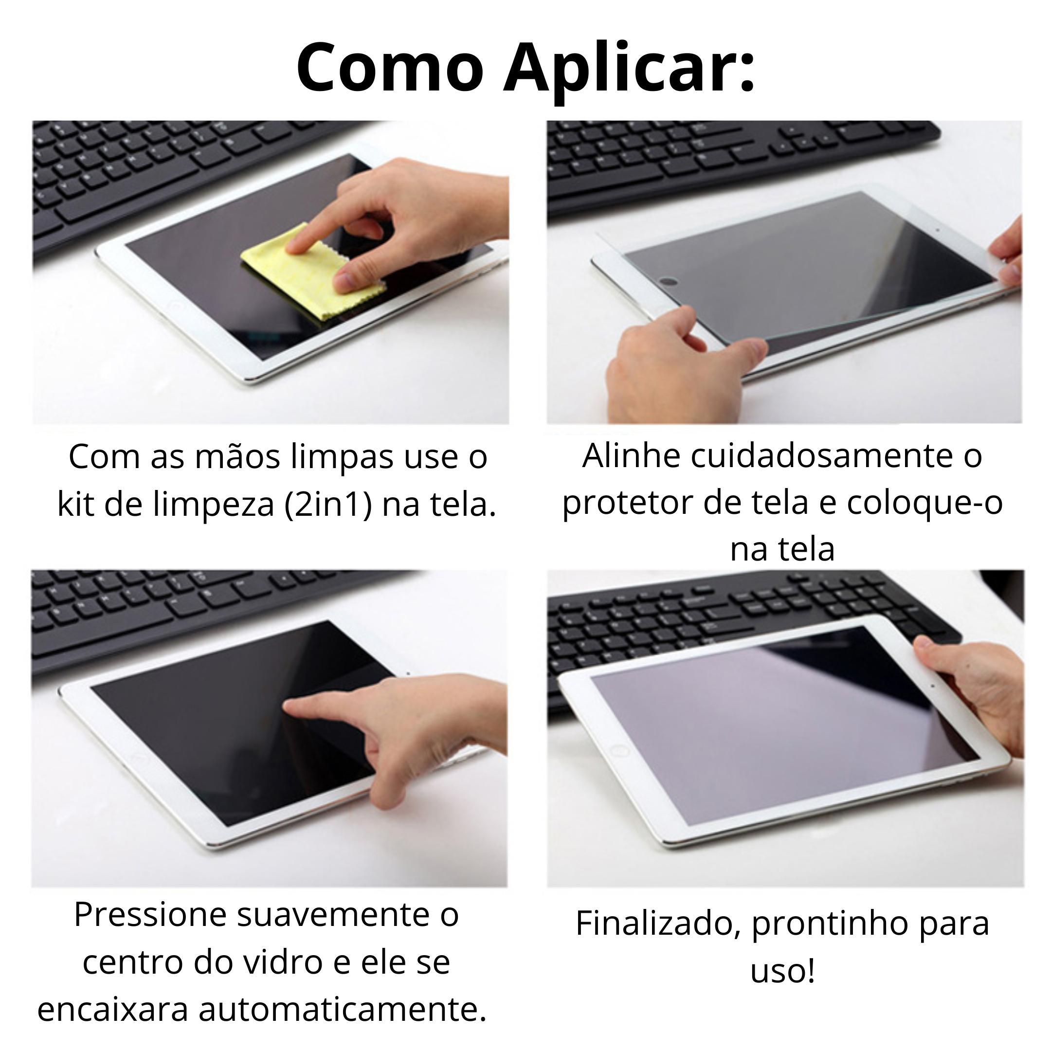 Película De Vidro 9H Resisente Para Tablet Tab S7 Fe 12.4