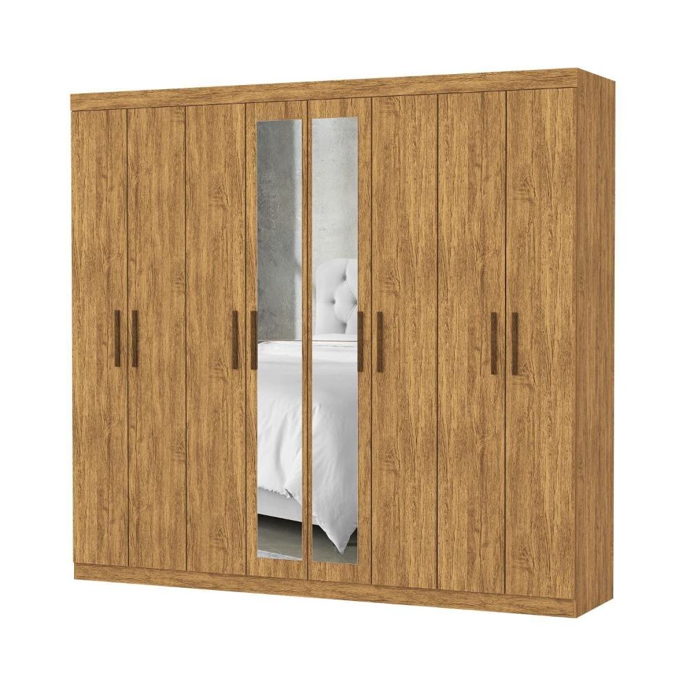 Miniatura Guarda-roupa Stanley 8 Portas 4 gavetas Plus Cinamomo