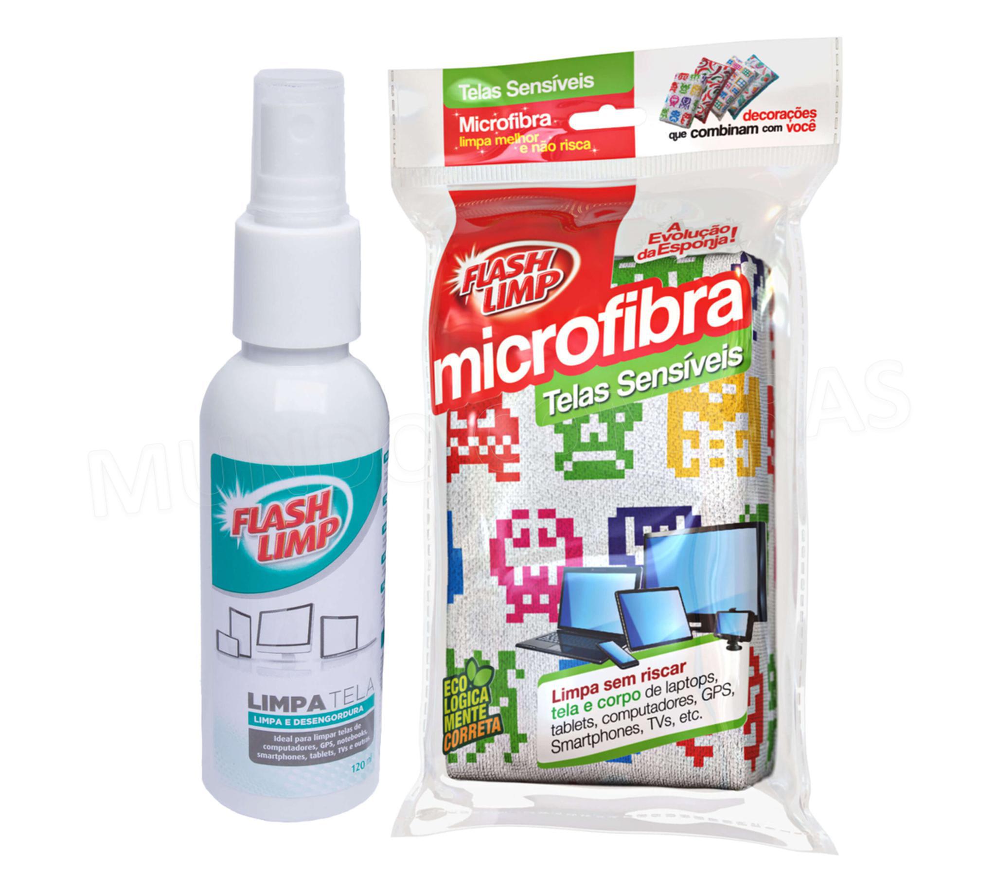 Miniatura Kit Limpa Tela Flash Limp 120Ml