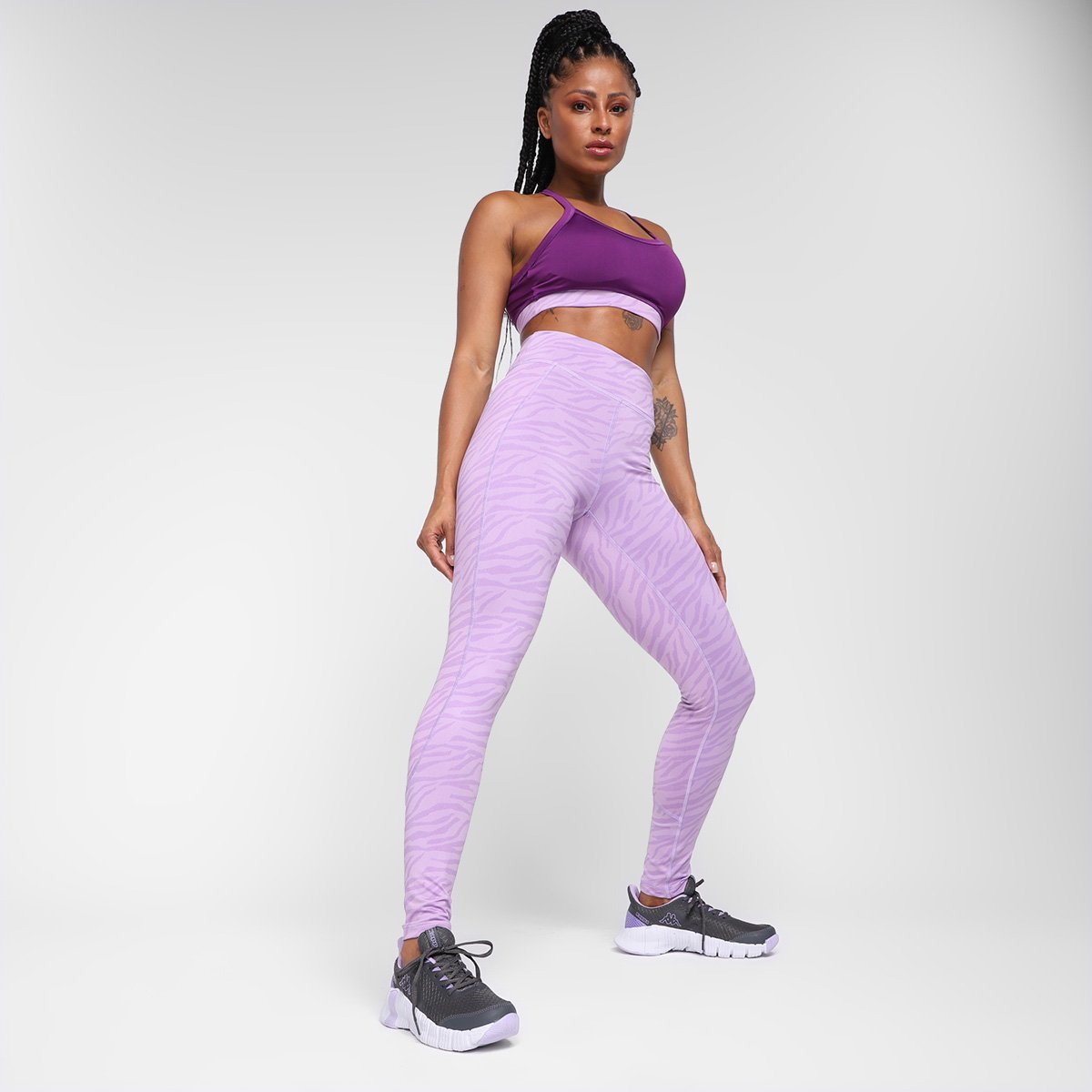 Miniatura Calça Legging Gonew Full Print Feminina Rosa - G
