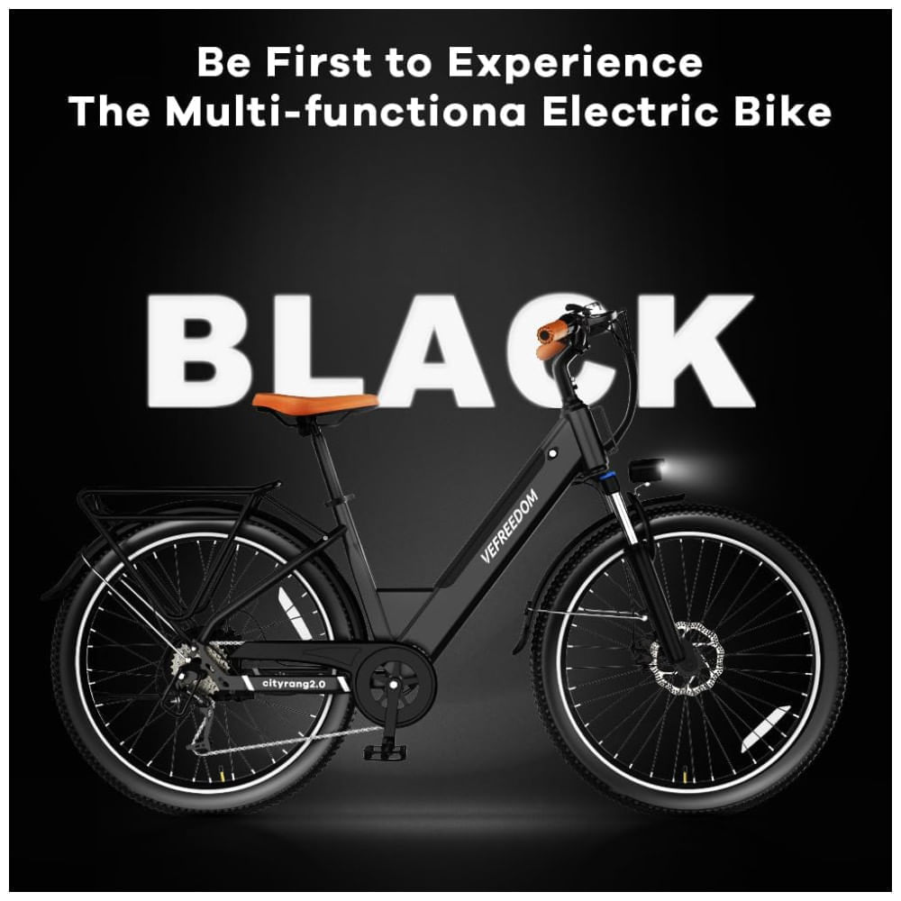 Miniatura Bicicleta Elétrica Cityrang 2.0, Motor Brushless 1000W Pico, Bateria 48V 720Wh, Autonomia 112 km, Suspensão Ajustável, Freios a Disco Duplos, 7