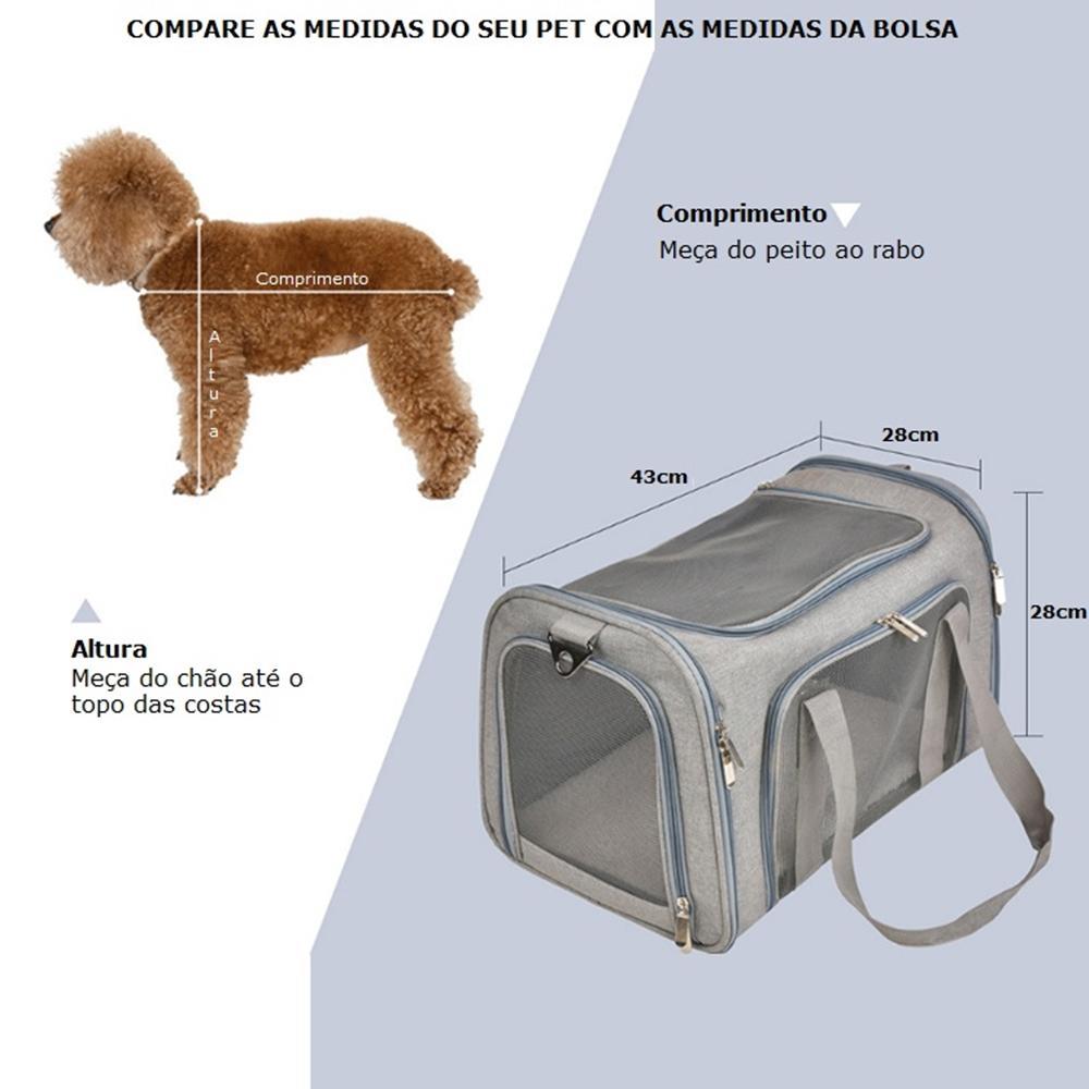 Bolsa De Transporte Pet Para Cães E Gatos Avião